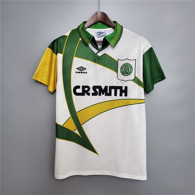 AAA Quality Celtic 93/95 Away White Soccer Jersey